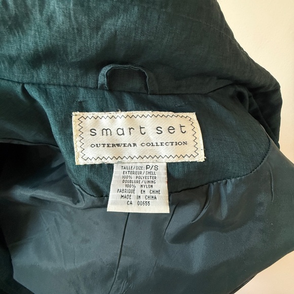 Gorgeous Vintage 90s Lightweight Dark teal oversized utility-style jacket - Picture 11 of 11
